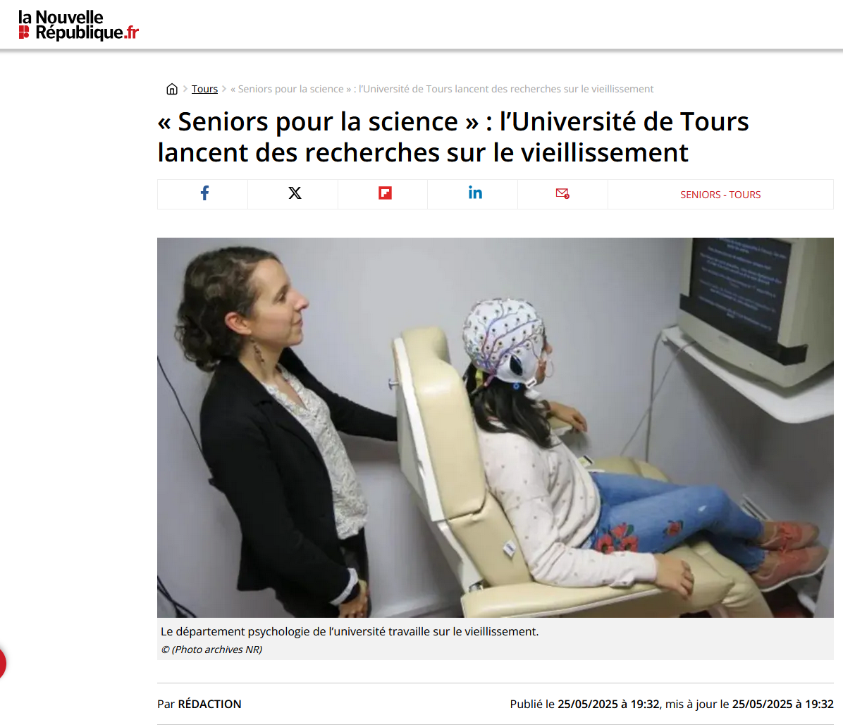 On parle de nous dans la Nouvelle République !